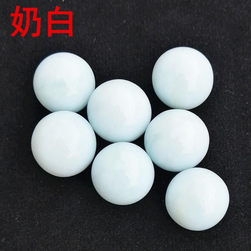 16mm mármoles de vidrio al por mayor juguetes nostálgicos cuentas de vidrio juego de damas tienda binaria de vidrio perlas sueltas bola artesanal