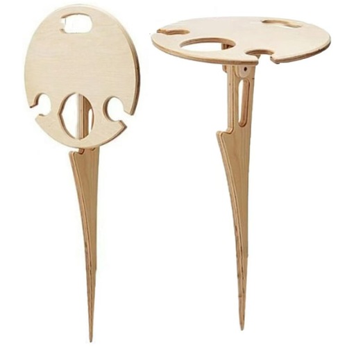Bestselling Cross-border Folding Wine Table Outdoor Wine Table Outdoor Beach Stake Convenient Wine Rack Outdoor Courtyard