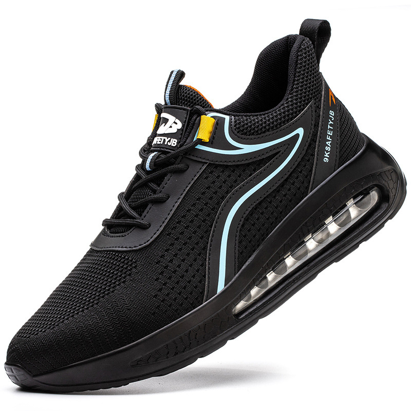 Zapatos de Seguridad para Construcción con Puntera de Acero y Malla Tejida Antigolpes Antiperforación y Resistente al Desgaste image 7