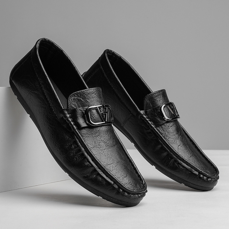 Doug Shoes Men's Summer New Men's Casual Leather Shoes Fashionable All-match Business Love Shoes Foot Breathable Soft Sole Shoes Doug Shoes Men's Summer New Men's Casual Leather Shoes Fashionable All-match Business Love Shoes Foot Breathable Soft Sole Shoes