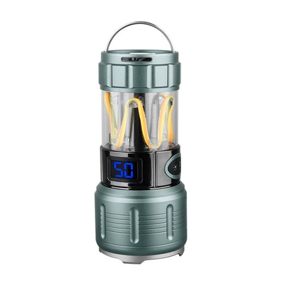 Cross-border 3-in-1 camping lantern, high-intensity flashlight, ambient light, outdoor direct-charging, multi-functional flashlight, camping lantern (UV fənərlər) - xc-703