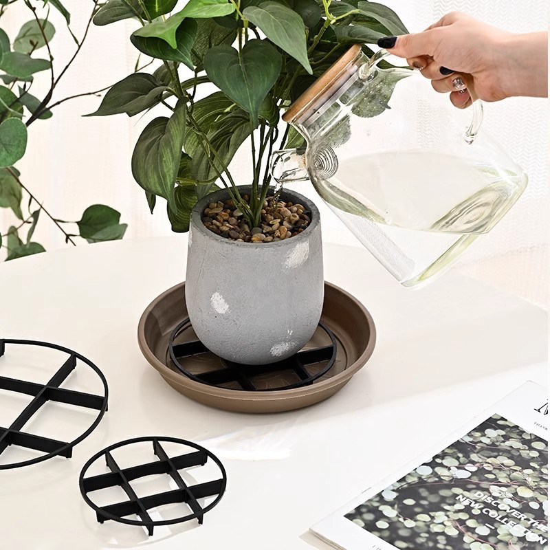 Elevated Base Flower Pot Holder to Prevent Root Rot, Bottom Flower Pot Plastic Plant Stand, Breathable Support Bracket, Heat Insulation Rack