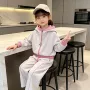 女童连帽运动春秋套装