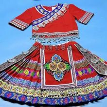 新款苗族舞蹈演出服少数民族艺考独舞服饰土家族表演服装