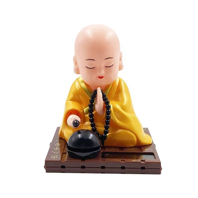 Car ornaments Little Monk Cross-Border Dropshipping - color-box-packaging-yellow-square-bottom