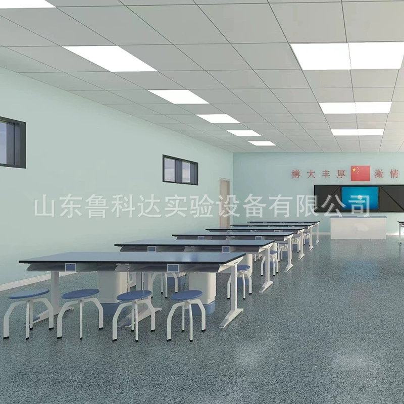 Школьный лабораторный стол для учащихся начальной и средней школы Физико-химическая вентиляция научное исследование алюминиево-пластиковый экспериментальный стол испытательный стенд