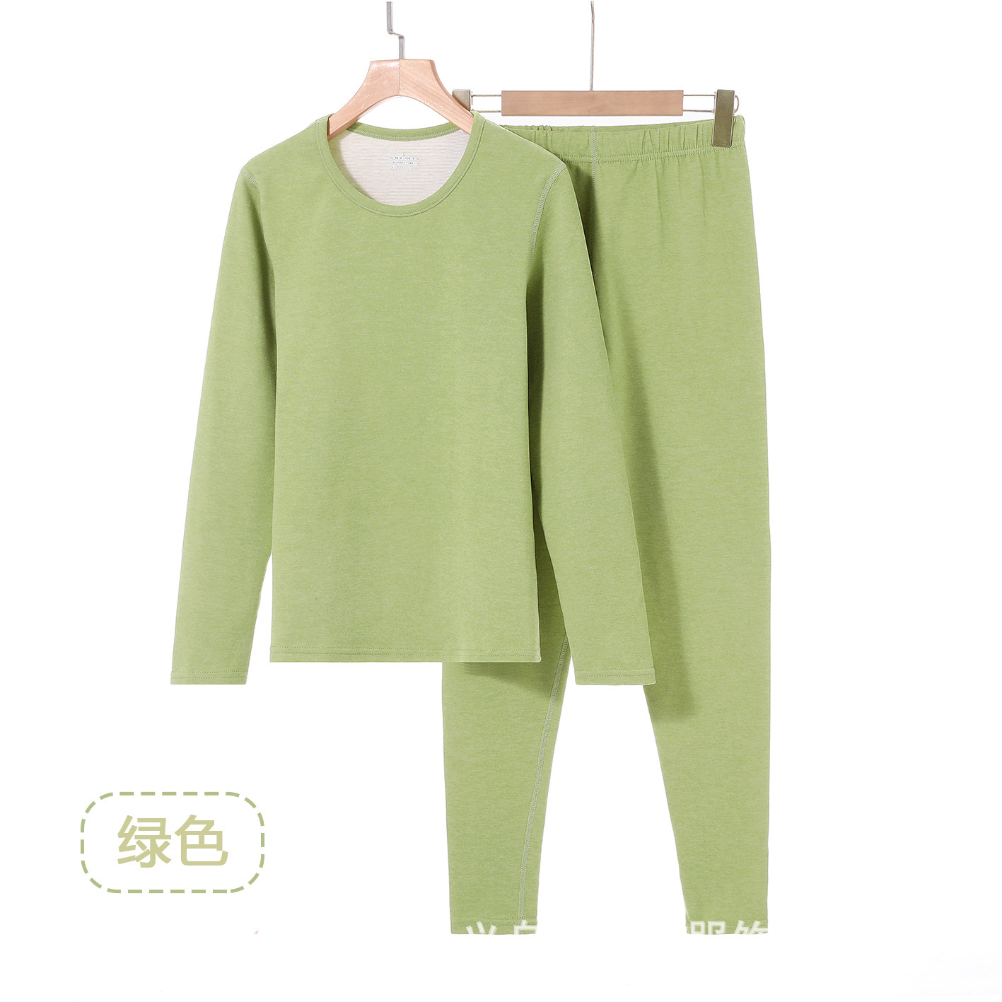 Antibacteriano cordero de seda de cuello redondo pareja ropa interior cálida conjunto de pantalones de otoño para hombres vestir camisa de base de borde sin marcas