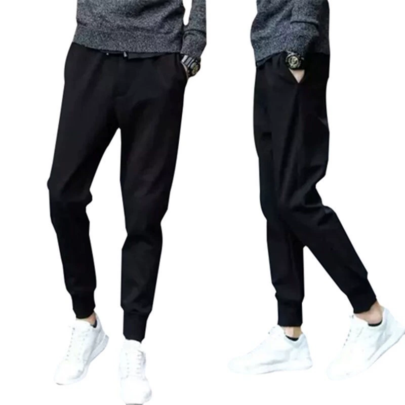 Men's design trousers for leisure, internet celebrity, drawstring, plus size