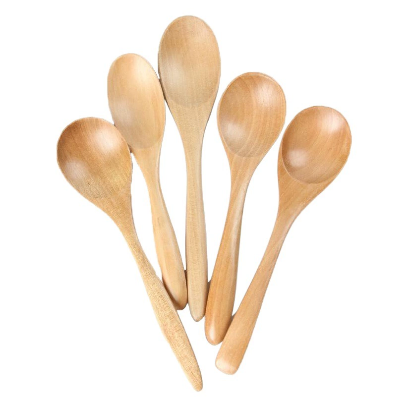 Трансграничная японская деревянная посуда из лотоса лак маленькая деревянная ложка Сухая рисовая ложка