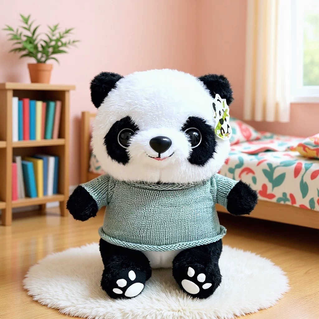 Panda lindo muñeca de peluche vestido Tesoro Nacional Panda muñeca Chengdu recuerdos festivos regalos impresión logotipo
