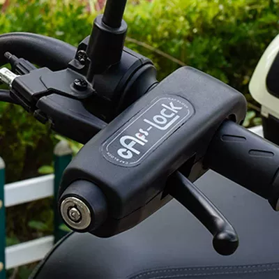 Helmet lock car waterproof handlebar lock - 1688-anti-theft-handlebar-lock-black