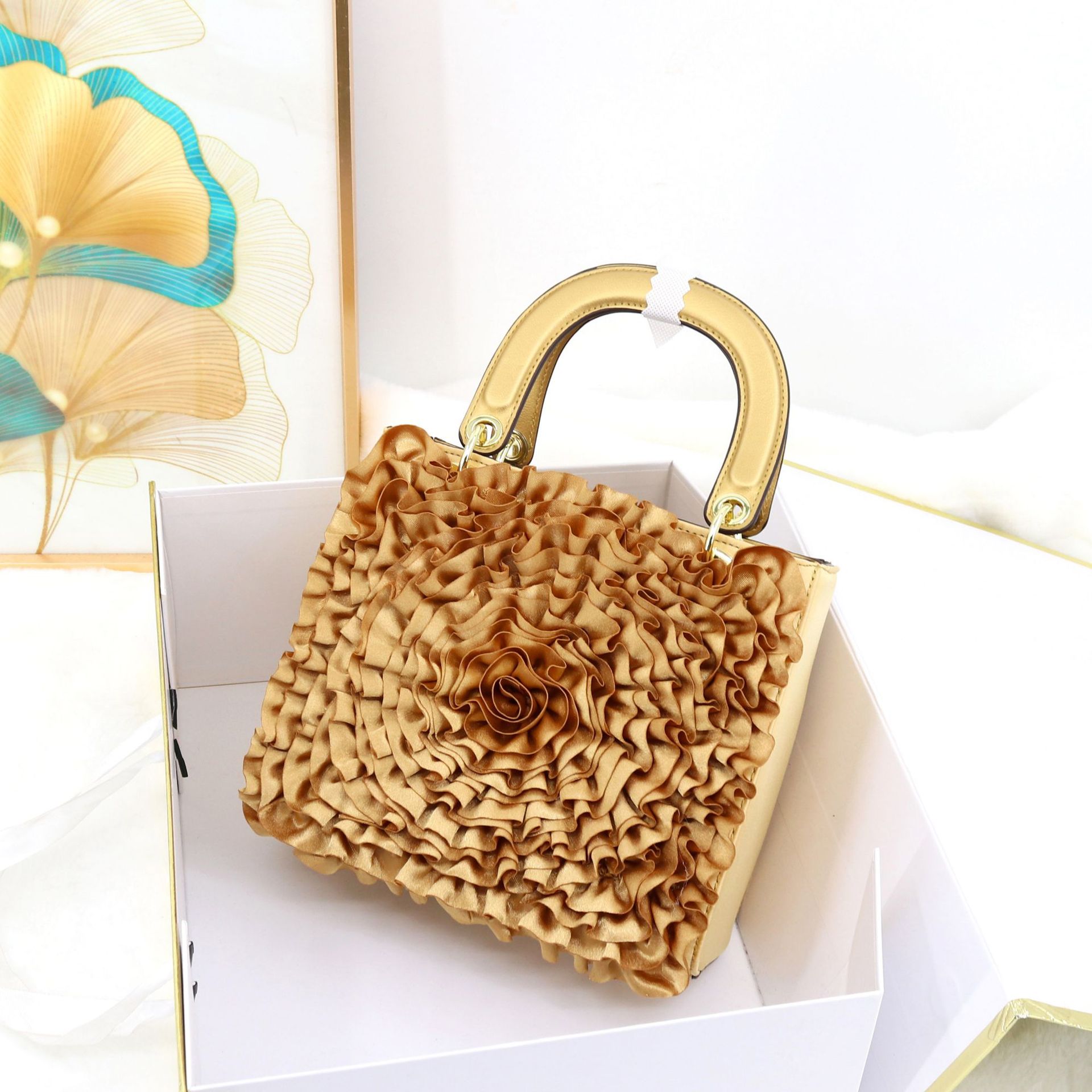 fashion designer handbag for women flower ladies bag跨境女包