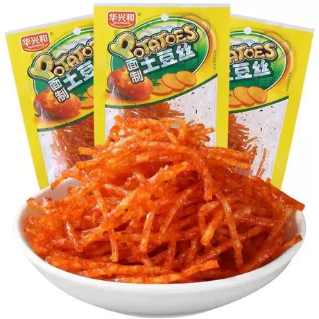 Huaxing potato shreds, noodle dough flavor, approximately 18g/bag [60 bags]