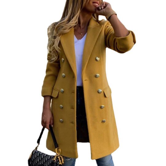 Spot 2021 foreign trade autumn and winter woolen coat women's woolen coat wholesale Europe and the United States new Amazon eB AliExpress