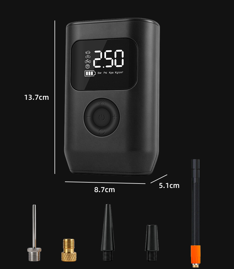 Car Air Pump Portable Smart Wireless Digital Display Air Pump Electric Car Tire Inflator Car Air Pump