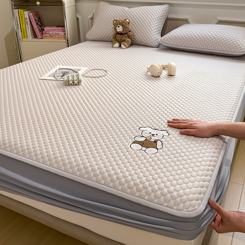 Verano frío madre-infanto esterilla de hielo casera frijoles de aire acondicionado una sola alfombra suave esterilla de verano set de tres piezas