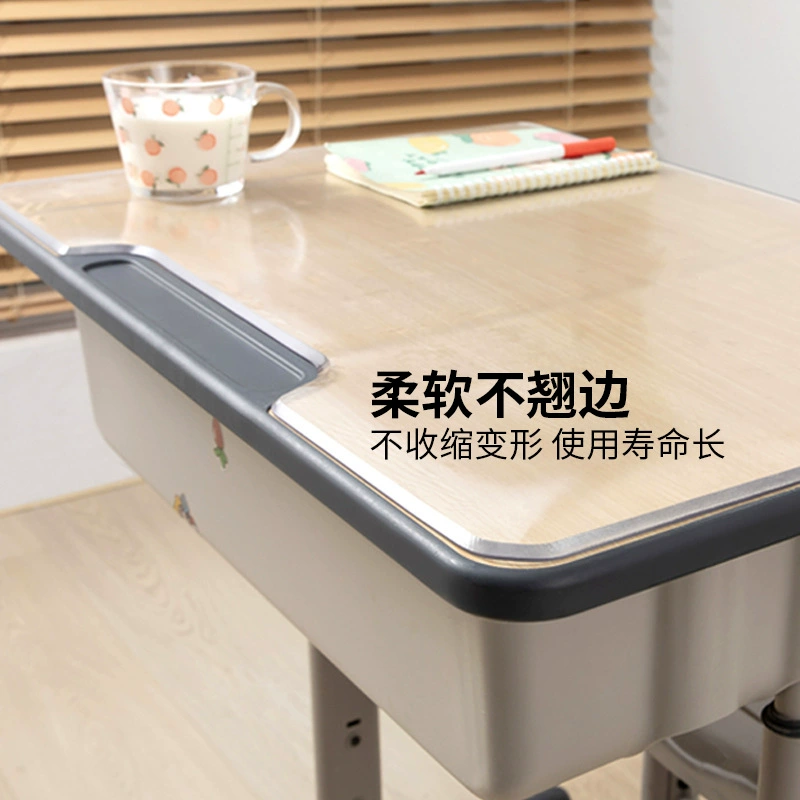 Antibacterial waterproof glass table mat odorless for students