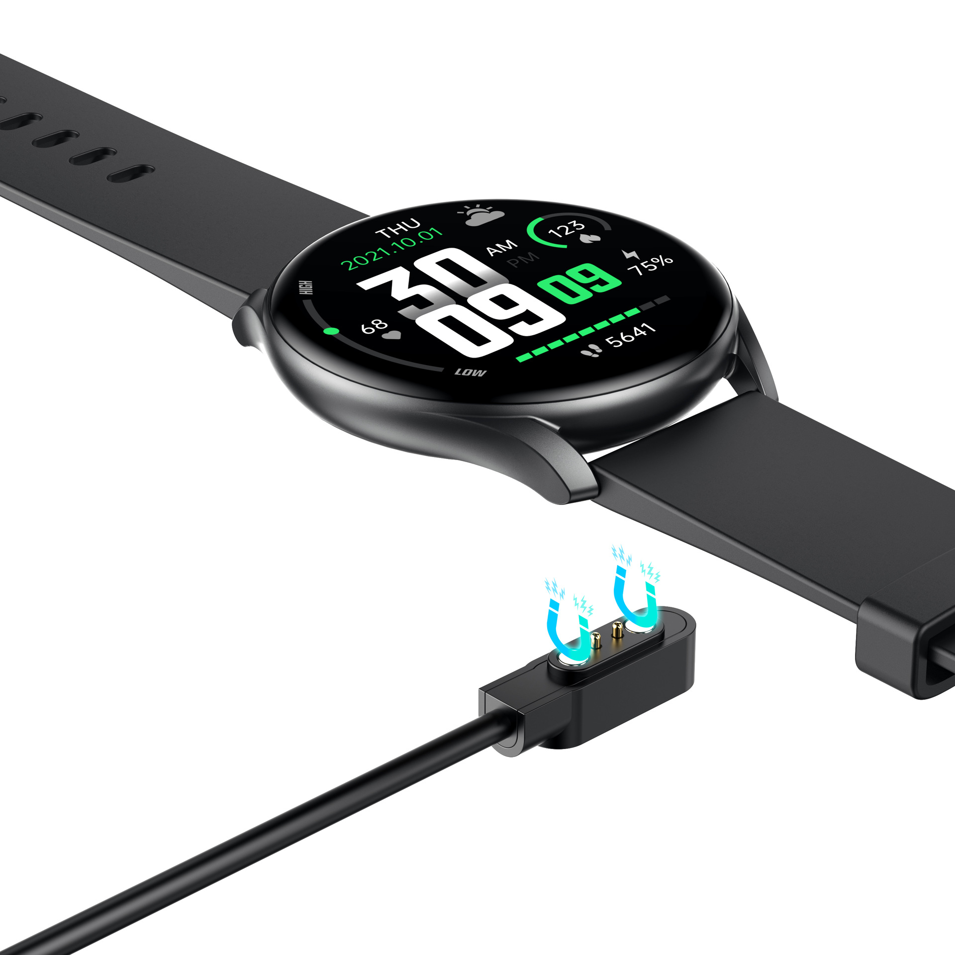 Runmefit智能手表GTR1运动蓝牙通话心率计步测温适用小米手机手表