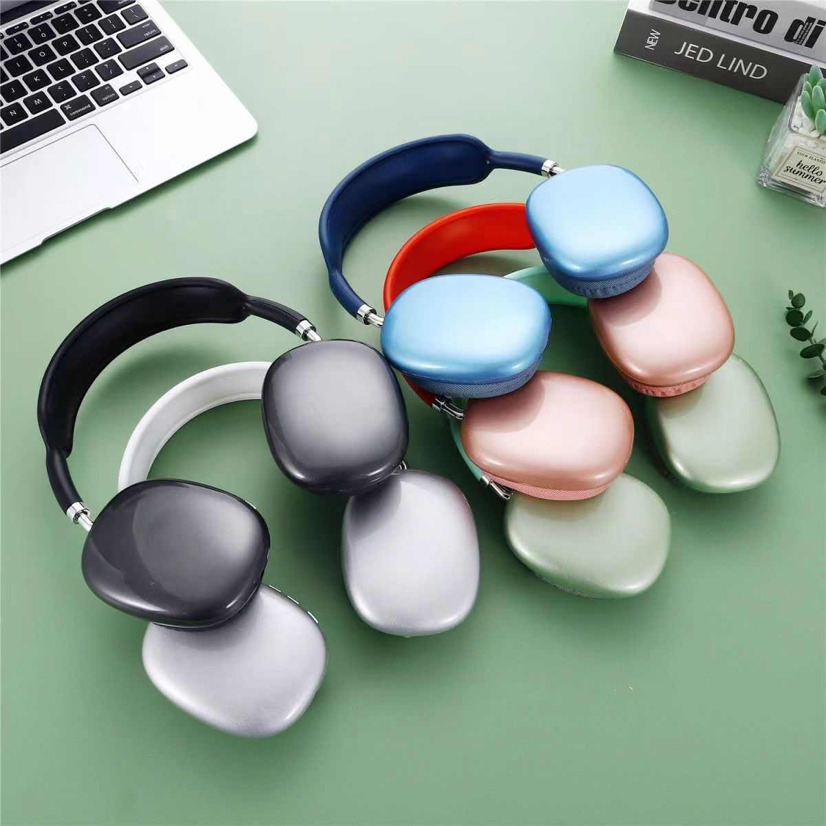 Solid Color Simple Style ABS Bluetooth Headset display picture 3