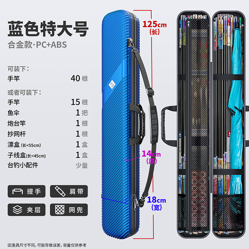 파란색 두꺼워진 125×18×14cm [합금 강화 버전]