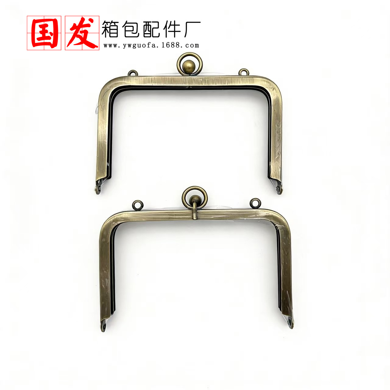 [agujero de tornillo] 13 * 9cm cuadrado liso largo pie de tarjeta boca de oro agujero de presión manual con tornillo