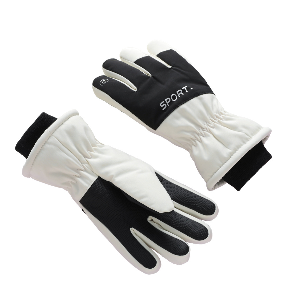 Guantes calientes para niños resistentes al frío en invierno, guantes de esquí al aire libre a prueba de viento, ciclismo a prueba de agua para niños y niñas