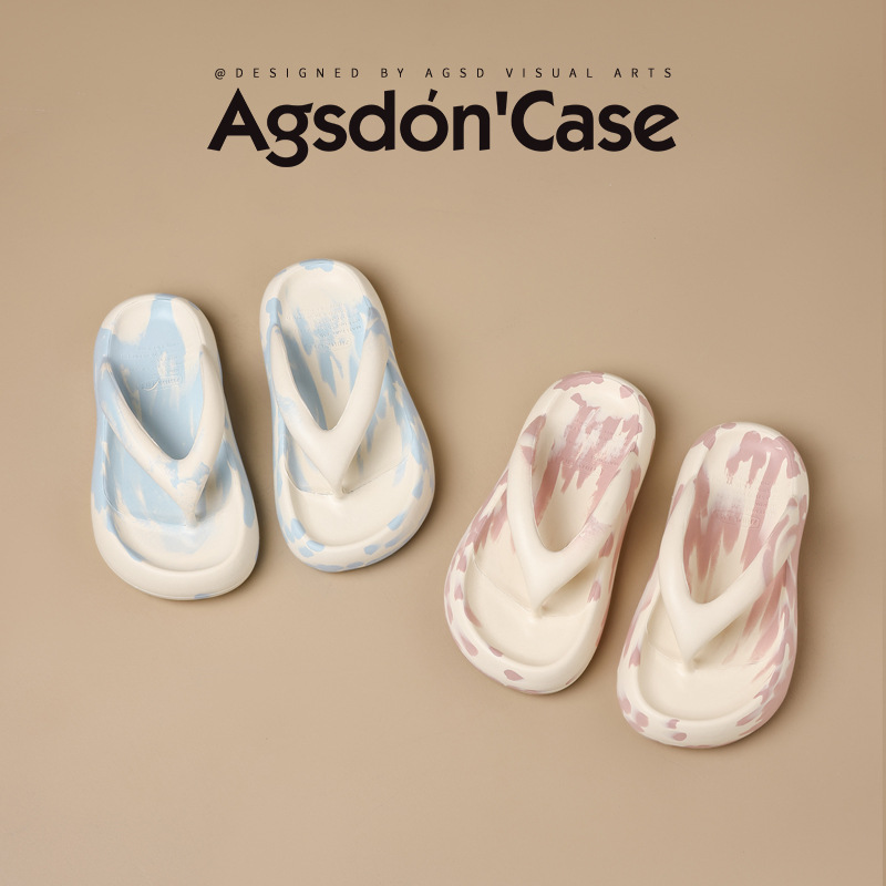 Sandalias de chanclas de suela gruesa Augustion para mujer 2025 verano nuevo estilo chanclas para llevar sandalias y zapatillas de playa de alta calidad