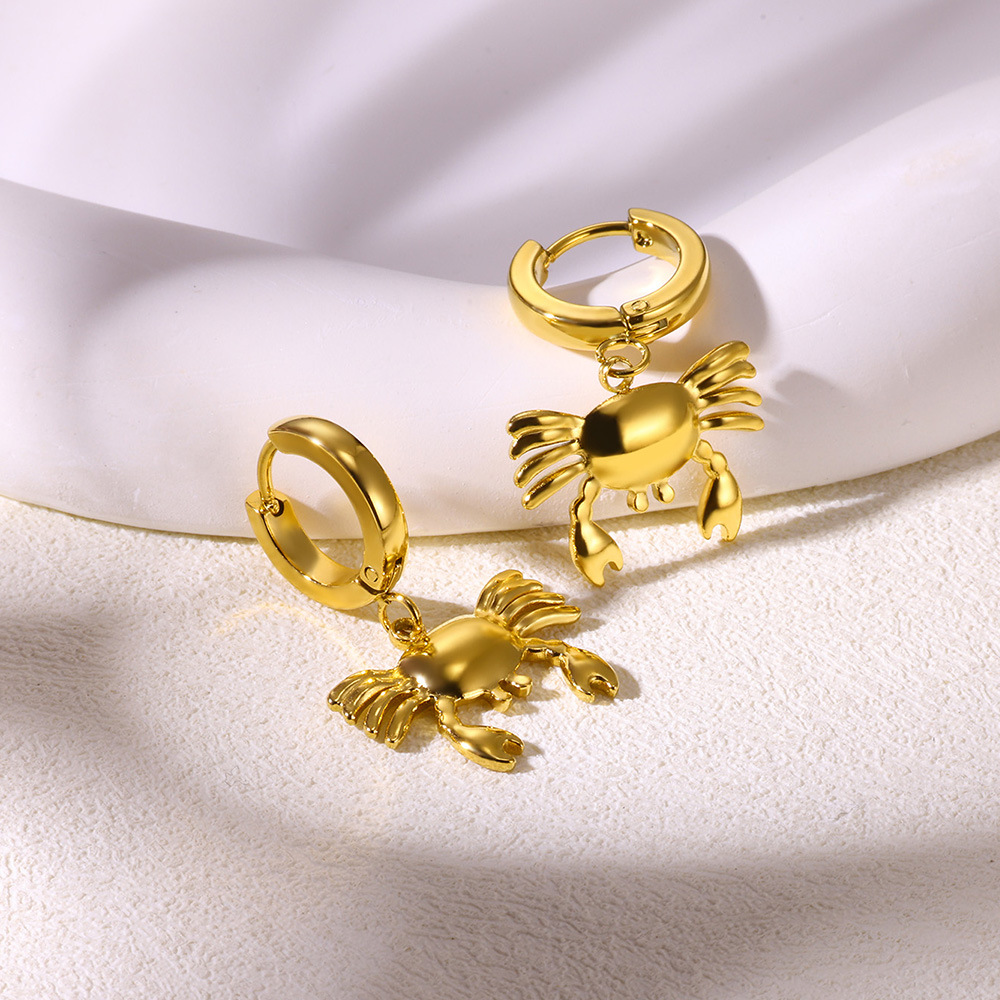 9g Weight 0.03µm-0.05µm Gold Plating Thickness PVD Coated Gold Plating Process 304 Stainless Steel Ear Needle Material Real Gold Plated Plating Material Charm Sleeper Hoop Earrings, Dangling Earrings Classification 1 Pair Quantity Holiday Occasion 304 Stainless Steel Material Solid Color Pattern All Seasons Season Women's Gender Polished Finish Vacation, Simple Style Style Waterproof Non Tarnish, Plating Craft PVD Coated Real Gold Plated Solid Color 304 Stainless Steel Vacation Simple Style Waterproof Non Tarnish Charm Sleeper Hoop Earrings Dangling Earrings 12