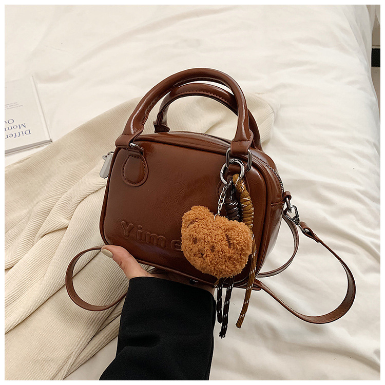 Luxury Vintage Mini Bag For Women 2024 New Autumn/Winter Trendy Versatile Crossbody Bag Popular Bowling Handbag - Thumbnail 7