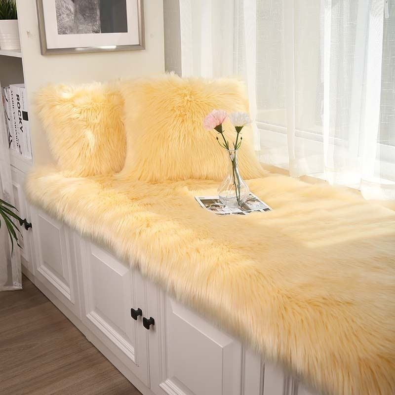 Car Carpet – Other Chinese Style Red - long-hair-light-yellow-60150cm