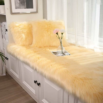 Car Carpet – Room Decoration and Grand Opening - long-hair-light-yellow-60150cm
