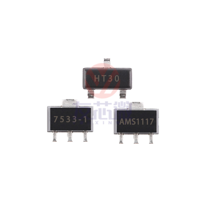 Chip regulador de voltaje lineal LDO 100mA 3.3V en paquete SOT - 23 con parche IC HT7533