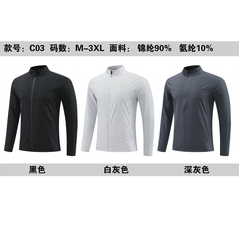 LULU Men's Autumn New Jacket Sports Jacket Breathable Long Zipper Casual Outdoor Jacket Vertical Collar Running Clothes Trendy