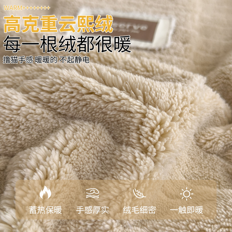 A类加厚云熙绒空调毯披肩毯午休小毯子秋冬季牛奶绒毛毯沙发盖毯|undefined