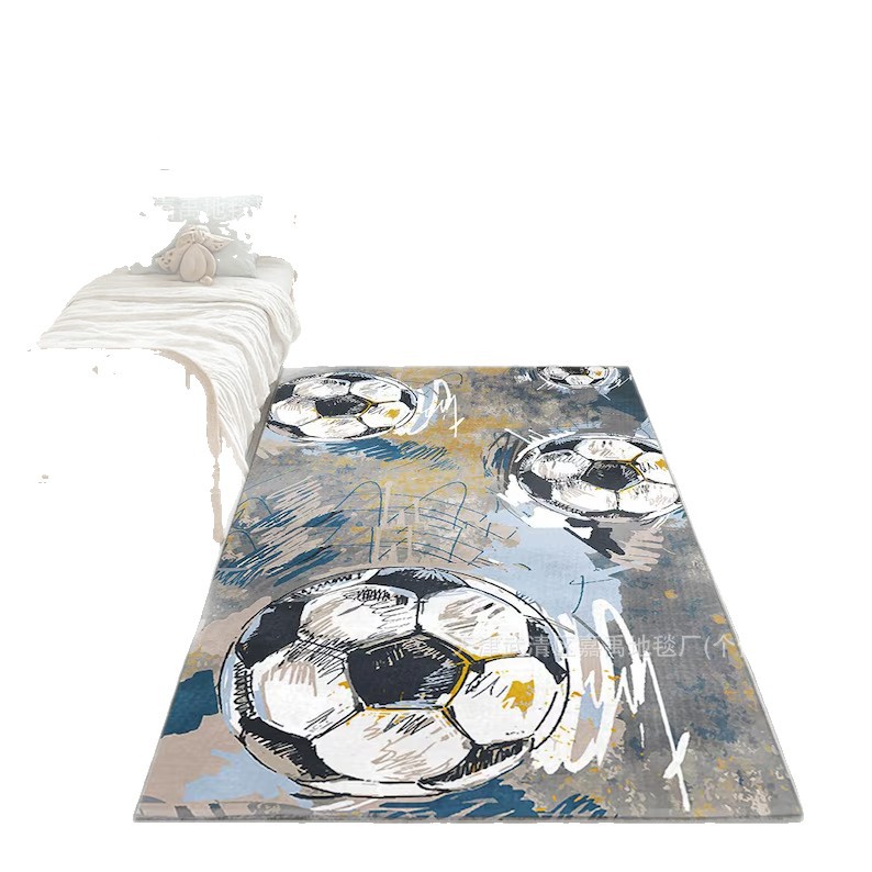 Transfronterizos Amazon temu fútbol diatomaces barro alfombra de sofá sala de estar Copa del Mundo alfombra alfombra de cama antideslizante