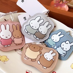 日系限定miffyミッフィーキーホルダーカチューシャ可爱いPUキーペンダントバッグチャーム女の子プレゼント
