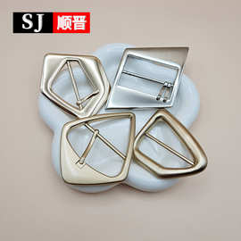 新款多边形三角金属日字扣大衣外套腰带搭扣装饰调节扣箱包扣