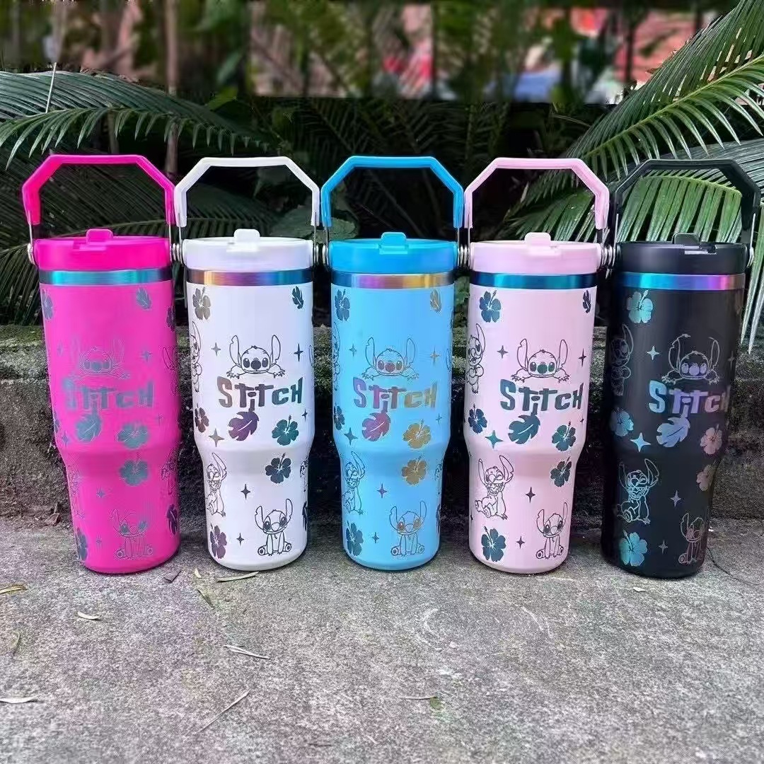 Taza de coche de 30oz personalizada Taza de aislamiento de gran capacidad transfronteriza Taza de aislamiento portátil para coche Soporte para personalización