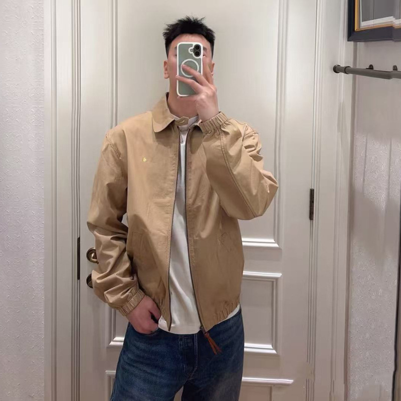 High-Quality Rl Ralph Lauren Old Money Style Jacket with Small Horse Logo Embroidery, Casual Polo Jacket with American-Style Lapel and Zipper for Men High-Quality Rl Ralph Lauren Old Money Style Jacket with Small Horse Logo Embroidery, Casual Polo Jacket with American-Style Lapel and Zipper for Men