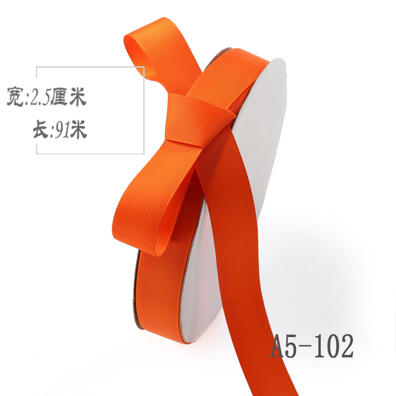 2,5 cm de alta densidad costilla cinta ramo de seda fruta caja de regalo embalaje color Ropa Accesorios hilo de unión cinta