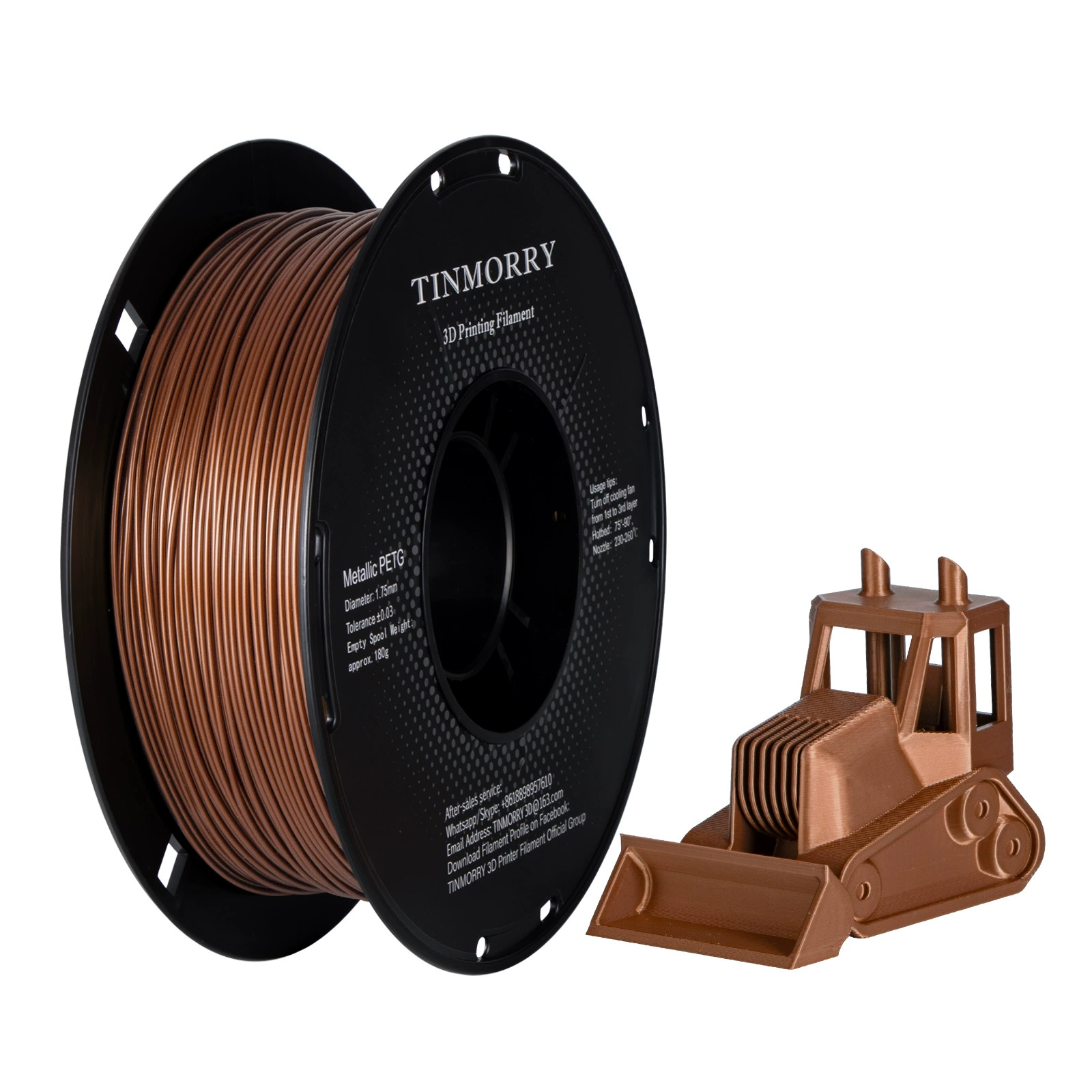 Tinmorry PLA3D printing filament 1.75mm wire diameter