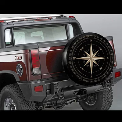 Black Spare Tire Cover, Spare wheel cover