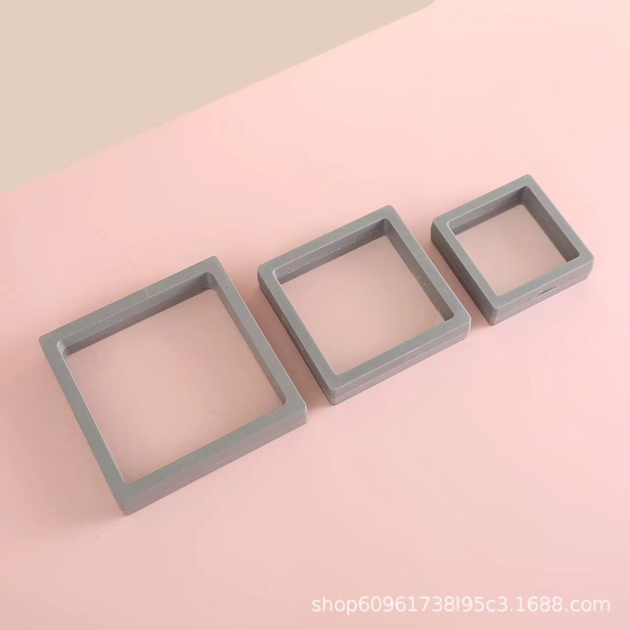 Caja de joyería PE caja de almacenamiento de brazaletes caja de exhibición de joyería caja de suspensión caja de película de papel elástica transparente para usar armadura