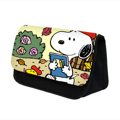 2023史努比小學生大容量筆袋簡約卡通鉛筆盒可愛文具盒跨境批發熱