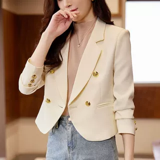 短款小西装外套女2024新款春秋气质高级感炸街小个子休闲西服上衣