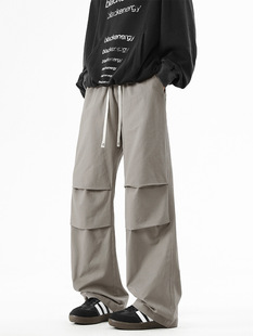 American Style Trendy Brand Simple Loose Casual Sports All-match Spring Overalls Men's Trendy Handsome Sports Straight Pants