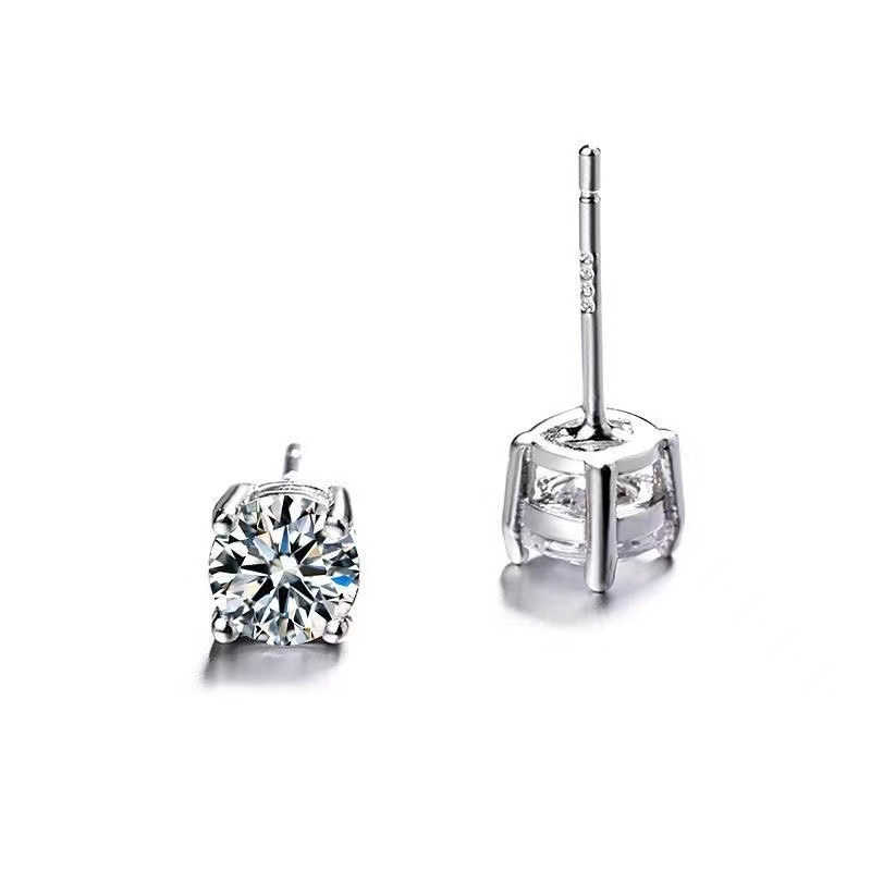 Orecchini chic in argento a quattro griffe gioielli unisex_voghion.com