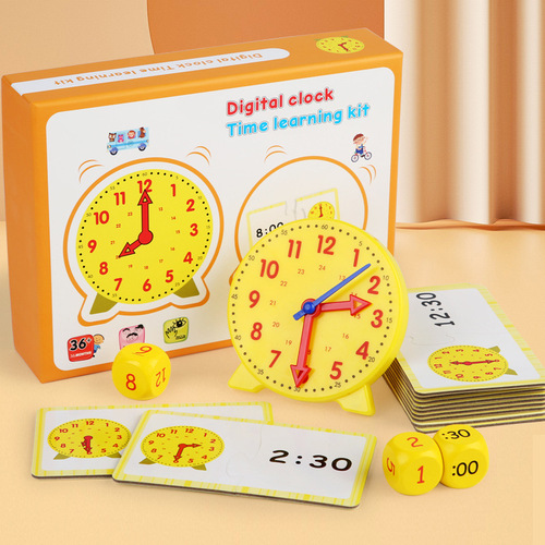 Clock model children learn to recognize time clock teaching clock teaching aids for first, second and third grade primary school teachers wholesale