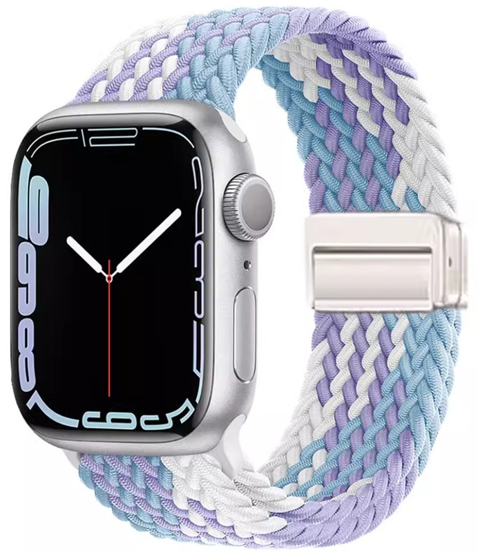 Apple iwatchS9876 時計ストラップ織り磁気バックル時計ストラップ ApplewatchS10 男性と女性の通気性に適しています。|undefined