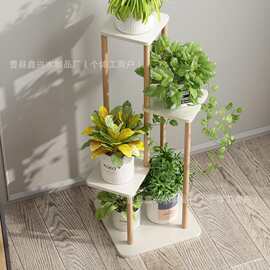 实木花架多层室内落地客厅装饰盆栽置物架简约绿萝储物架室内装饰